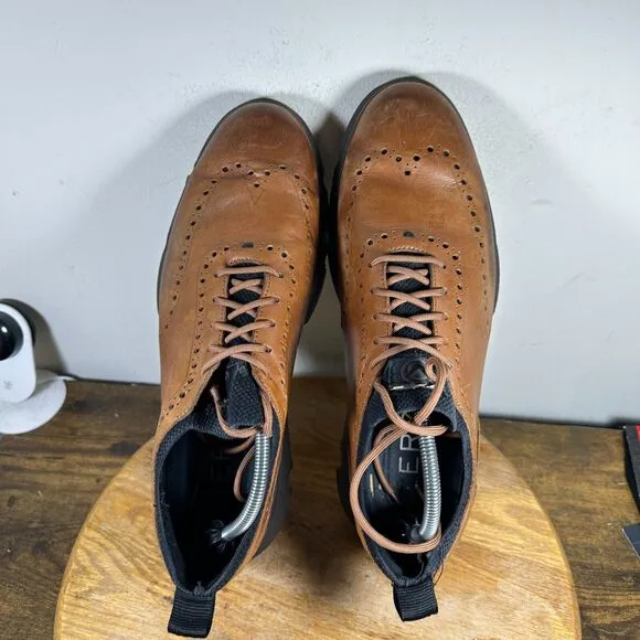 Cole Haan 4.ZeroGrand Wingtip Oxford Tan Brown Shoes Men's Size 11.5 C31884