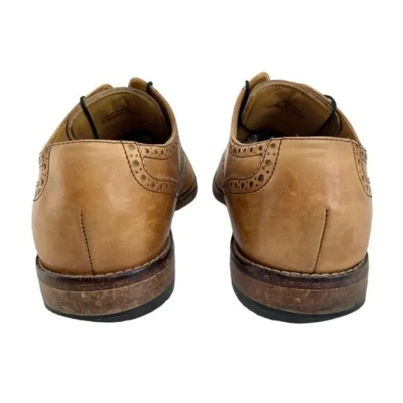 Cole Haan Air Wingtip Derby Giraldo Brown Leather Shoes