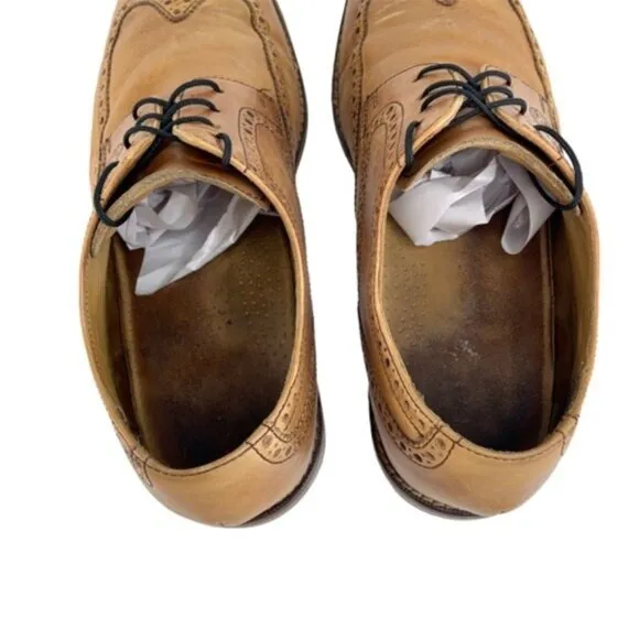 Cole Haan Air Wingtip Derby Giraldo Brown Leather Shoes
