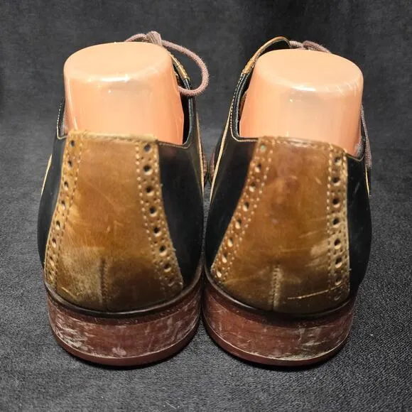 Cole Haan Black &amp; Brown Leather Brogue Oxford Dress Shoes