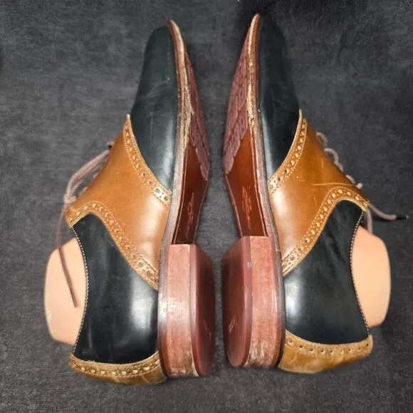 Cole Haan Black &amp; Brown Leather Brogue Oxford Dress Shoes