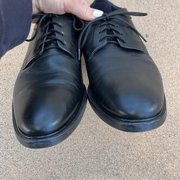 Cole Haan Black Oxford Dress Shoes Mens Sz 8.5 M Classic Wedding Formal Laces
