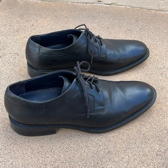 Cole Haan Black Oxford Dress Shoes Mens Sz 8.5 M Classic Wedding Formal Laces