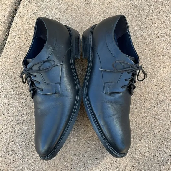 Cole Haan Black Oxford Dress Shoes Mens Sz 8.5 M Classic Wedding Formal Laces