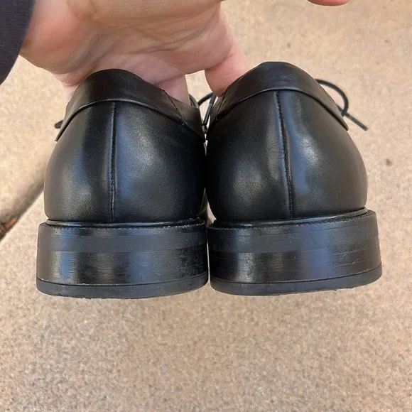 Cole Haan Black Oxford Dress Shoes Mens Sz 8.5 M Classic Wedding Formal Laces