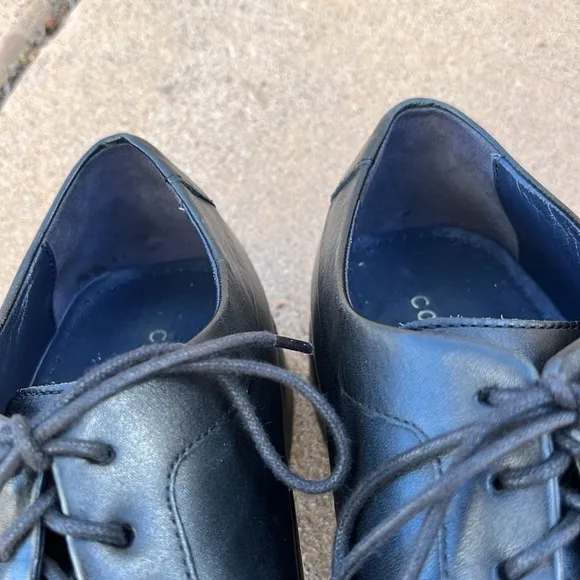 Cole Haan Black Oxford Dress Shoes Mens Sz 8.5 M Classic Wedding Formal Laces