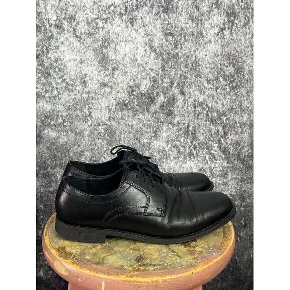 Cole Haan Black Oxford Leather Business Dress Shoes Men's 8.5 EUC