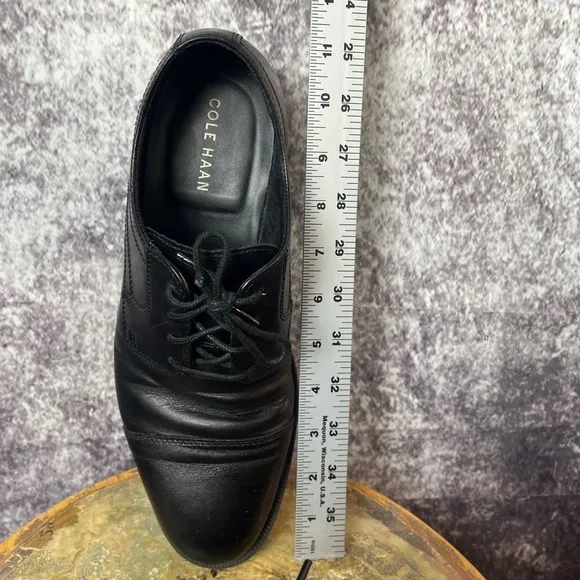 Cole Haan Black Oxford Leather Business Dress Shoes Men's 8.5 EUC