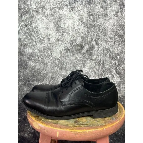 Cole Haan Black Oxford Leather Business Dress Shoes Men's 8.5 EUC