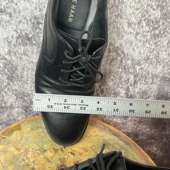 Cole Haan Black Oxford Leather Business Dress Shoes Men's 8.5 EUC