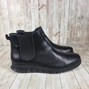 Cole Haan Chelsea Boots Dress Casual Leather Comfort Black Size 12M