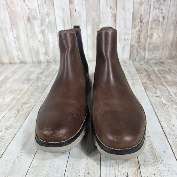 Cole Haan Chelsea Boots Leather Dress Casual Comfort Brown Mens Size 12M