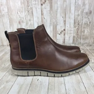 Cole Haan Chelsea Boots Leather Dress Casual Comfort Brown Mens Size 12M