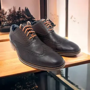 Cole Haan Colton Brogue Wingtip Dress Oxford Shoes C11757 Brown Men's‎ Sz 13M