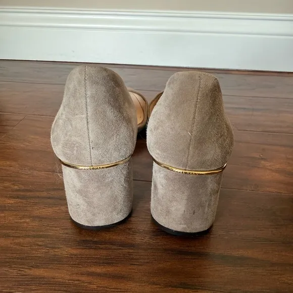 Cole Haan Elegant Gray Suede Women's Pumps-Size 10