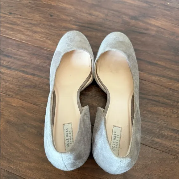 Cole Haan Elegant Gray Suede Women's Pumps-Size 10