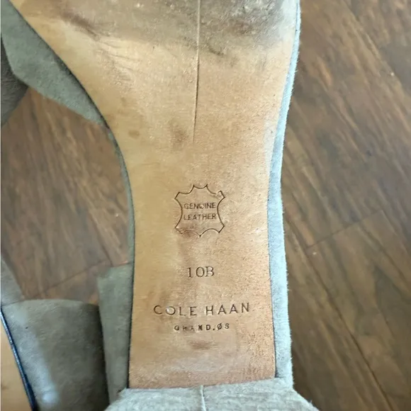 Cole Haan Elegant Gray Suede Women's Pumps-Size 10