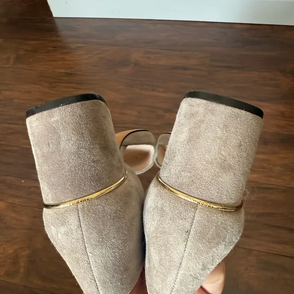 Cole Haan Elegant Gray Suede Women's Pumps-Size 10