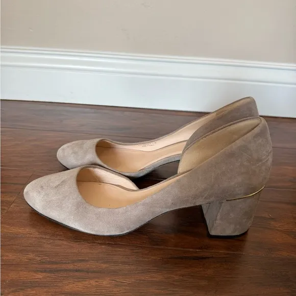 Cole Haan Elegant Gray Suede Women's Pumps-Size 10