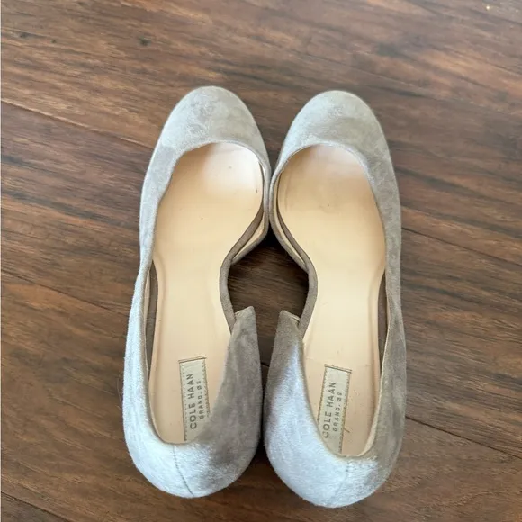Cole Haan Elegant Gray Suede Women's Pumps-Size 10