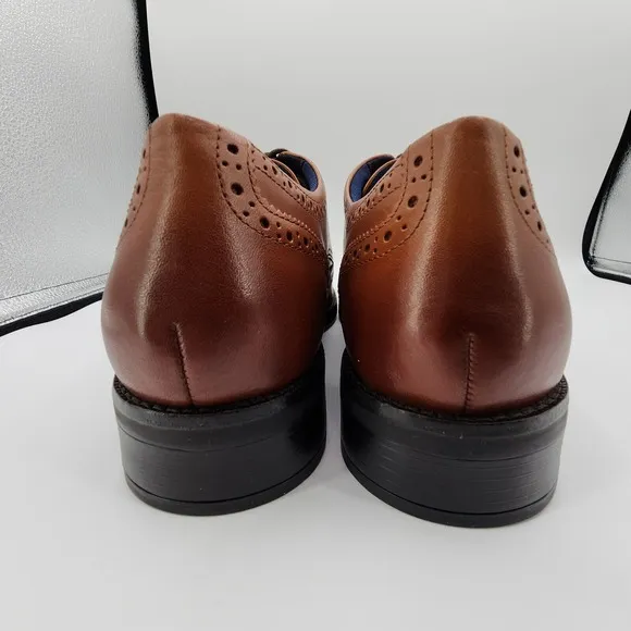 Cole Haan Grand  Dress Wingtip Oxford Shoes Mens 11 M British Tan C37330 NEW