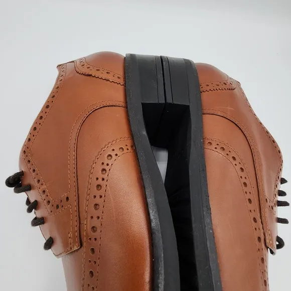 Cole Haan Grand  Dress Wingtip Oxford Shoes Mens 11 M British Tan C37330 NEW
