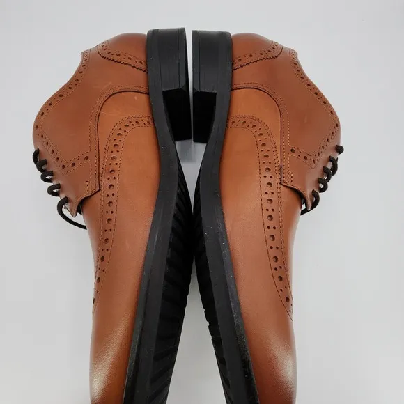 Cole Haan Grand  Dress Wingtip Oxford Shoes Mens 11 M British Tan C37330 NEW