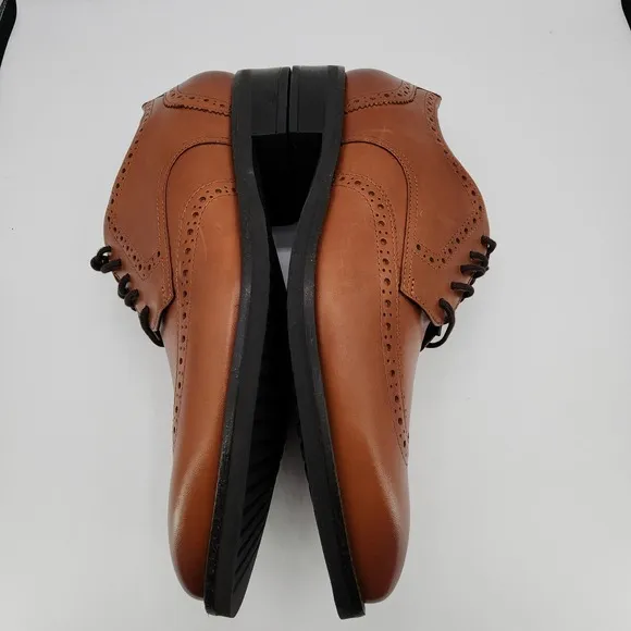 Cole Haan Grand  Dress Wingtip Oxford Shoes Mens 11 M British Tan C37330 NEW