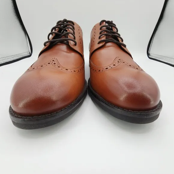 Cole Haan Grand  Dress Wingtip Oxford Shoes Mens 11 M British Tan C37330 NEW