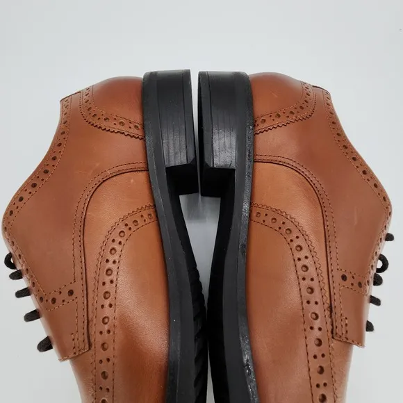 Cole Haan Grand  Dress Wingtip Oxford Shoes Mens 11 M British Tan C37330 NEW