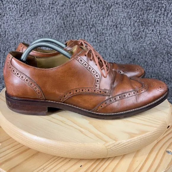 Cole Haan Grand OS Madison Wingtip Dress Shoe Men Size 10.5 Leather Derby Oxford