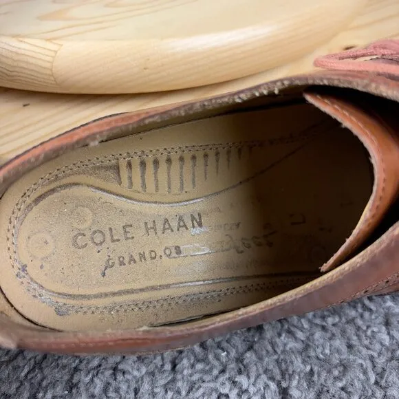 Cole Haan Grand OS Madison Wingtip Dress Shoe Men Size 10.5 Leather Derby Oxford