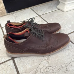 Cole Haan Grand OS Men’s Brown Leather Oxford Dress Shoes