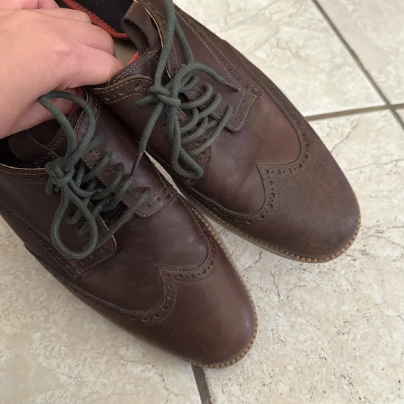 Cole Haan Grand OS Men’s Brown Leather Oxford Dress Shoes