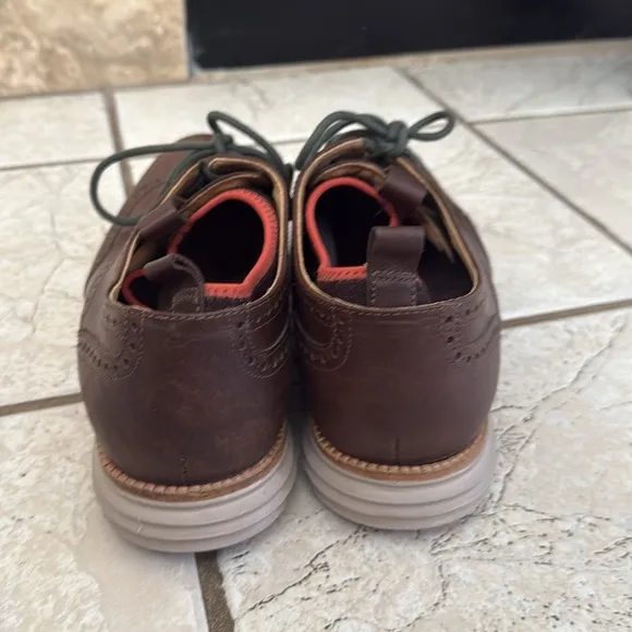 Cole Haan Grand OS Men’s Brown Leather Oxford Dress Shoes