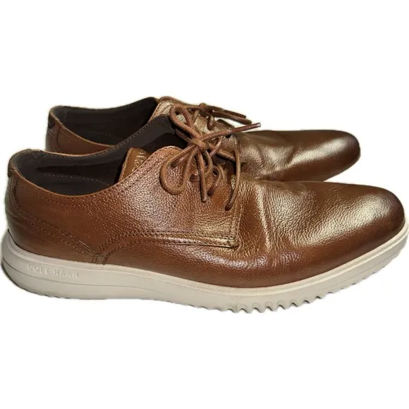 Cole Haan Grand  Shoes Men's Size 10.5 M Oxford British Tan Brown C36935