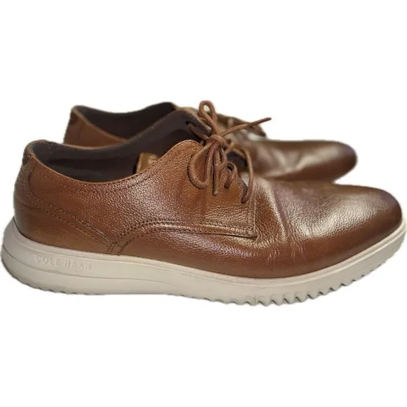 Cole Haan Grand  Shoes Men's Size 10.5 M Oxford British Tan Brown C36935