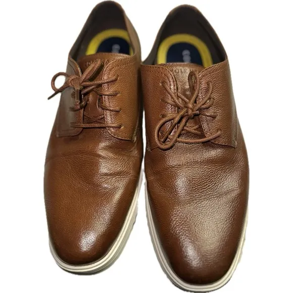 Cole Haan Grand  Shoes Men's Size 10.5 M Oxford British Tan Brown C36935