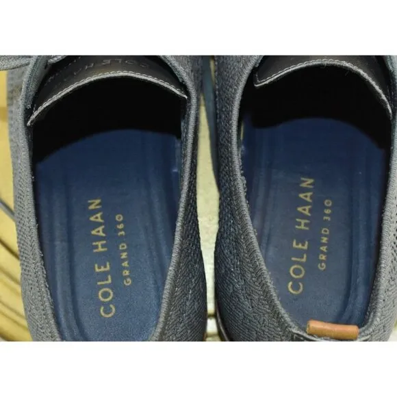 Cole Haan Grand Stitchlite Feathercraft Men's Shoes Size 8.5 Gray Dress Oxford