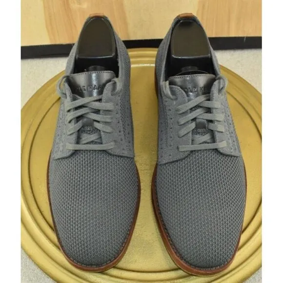Cole Haan Grand Stitchlite Feathercraft Men's Shoes Size 8.5 Gray Dress Oxford