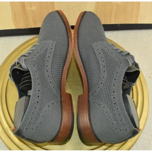 Cole Haan Grand Stitchlite Feathercraft Men's Shoes Size 8.5 Gray Dress Oxford
