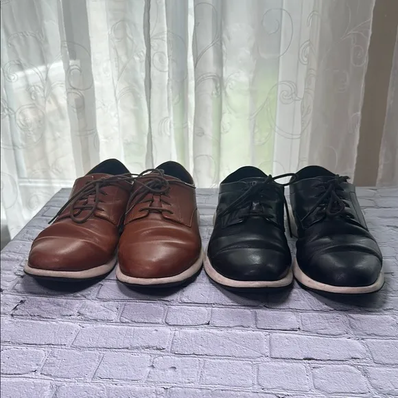 Cole Haan Grand Troy Oxfords Shoes Mens Size 13M Leather Casual Lace Up Lot of 2
