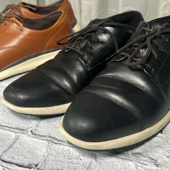 Cole Haan Grand Troy Oxfords Shoes Mens Size 13M Leather Casual Lace Up Lot of 2
