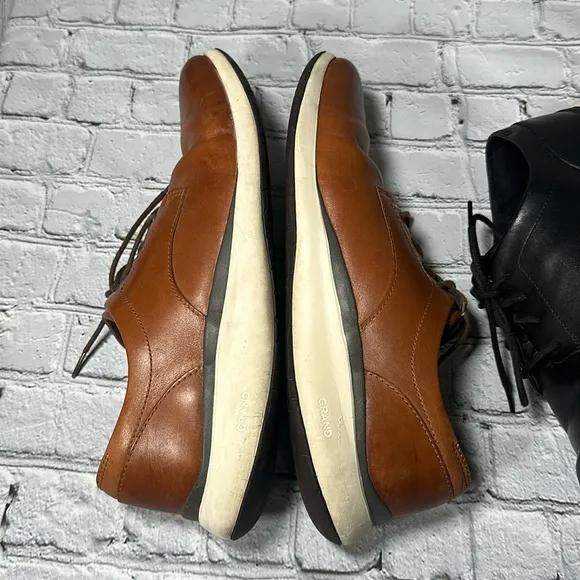 Cole Haan Grand Troy Oxfords Shoes Mens Size 13M Leather Casual Lace Up Lot of 2