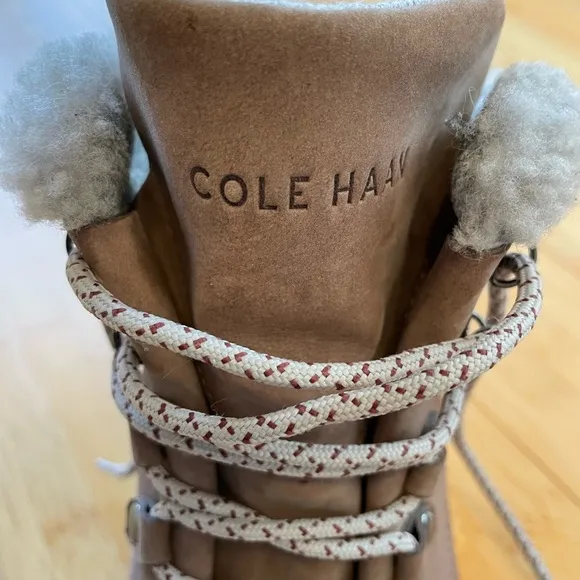 Cole Haan GrandExplore Hiking Boots with Sherpa Lining Size 10