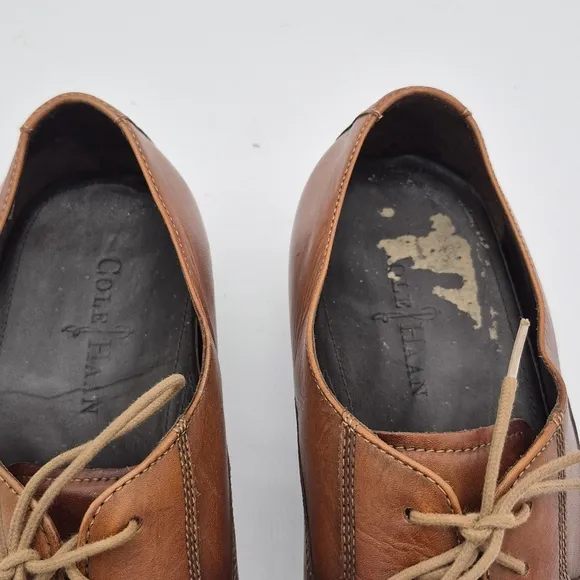 Cole Haan Jefferson Grand Cap Toe Oxford Mens Size 11.5 Shoe Brown Dress Leather
