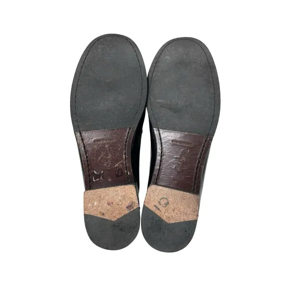 Cole Haan Loafer Men's Black Leather Slip-on Dress Shoes Pinch Tassel Sz 8