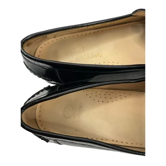 Cole Haan Loafer Men's Black Leather Slip-on Dress Shoes Pinch Tassel Sz 8