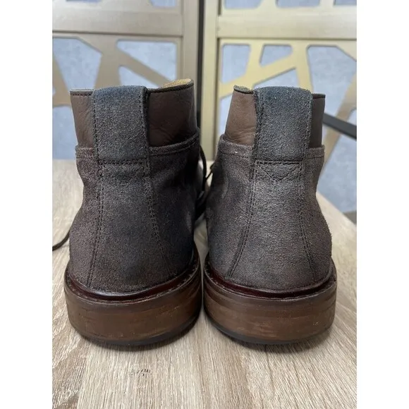 COLE HAAN Men Colton Chukka Boots Suede Leather Sz 13 M Brown Shoes