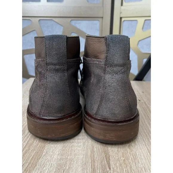 COLE HAAN Men Colton Chukka Boots Suede Leather Sz 13 M Brown Shoes